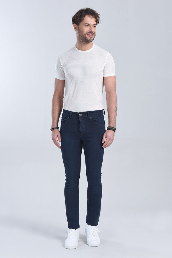 Erkek Açık Mavi Slim Fit Denim - 1