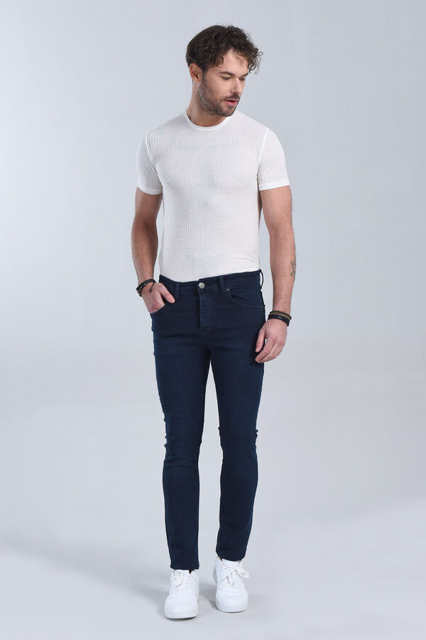Erkek Açık Mavi Slim Fit Denim - 2