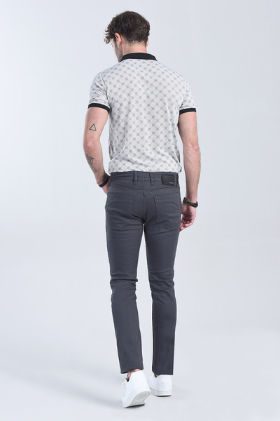 Erkek Antrasit Slim Fit Denim - 9