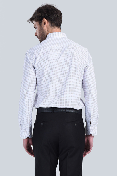 Erkek Bordo Slim Fit Gömlek - 5