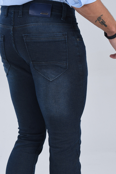 Erkek Haki Slim Fit Denim - 4
