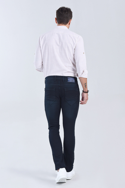 Erkek Haki Slim Fit Denim - 4