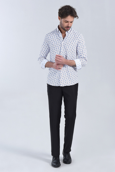 Erkek Kirmizi Slim Fit Gömlek - 2