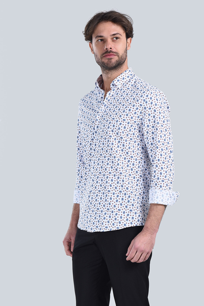 Erkek Kirmizi Slim Fit Gömlek - 3