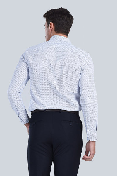 Erkek Lacivert Slim Fit Gömlek - 5