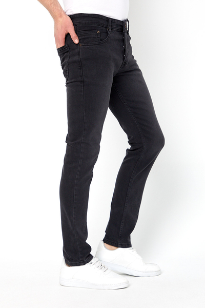 LYCRALI  SLIM DENIM PANTOLON PROTON-K5120-GRİ - 4