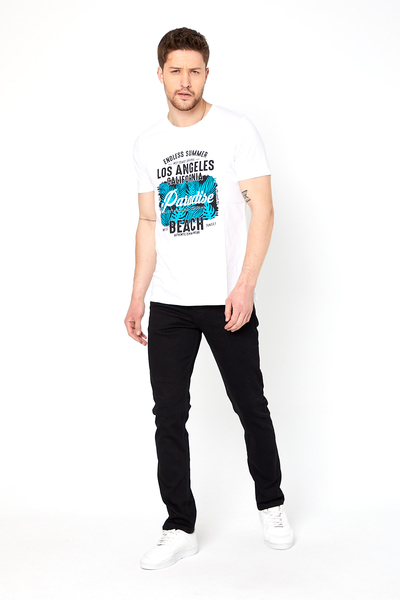 LYCRALI  SLIM DENIM PANTOLON PROTON-K5120-SİYAH