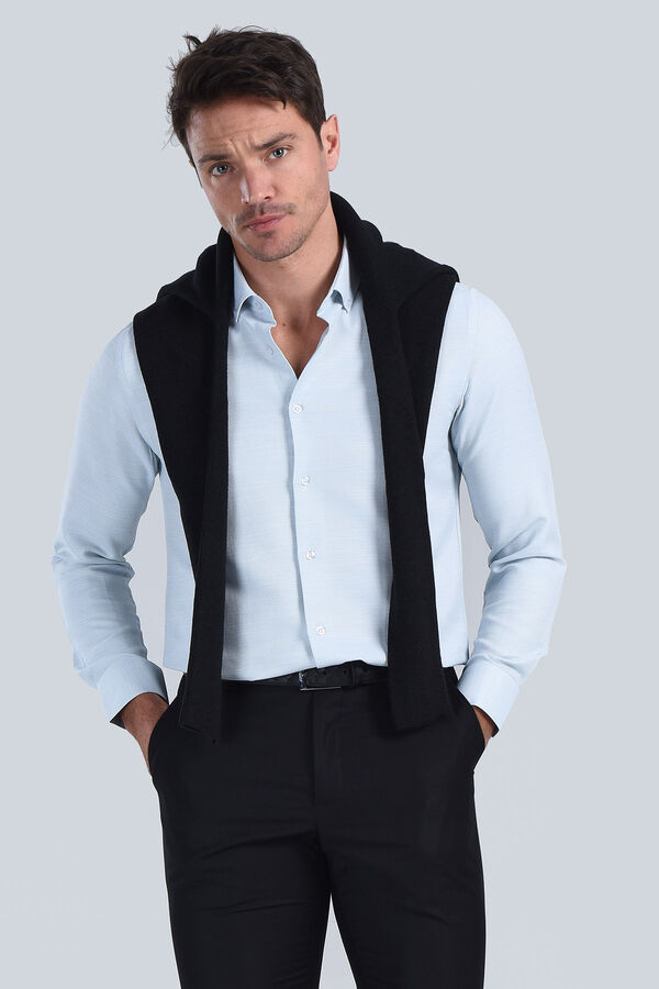 Erkek Mint Slim Fit Gömlek - 1
