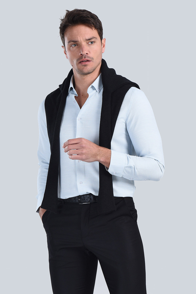 Erkek Mint Slim Fit Gömlek - 3