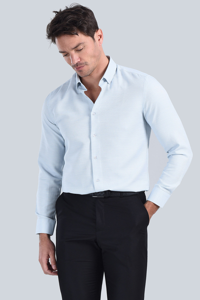 Erkek Mint Slim Fit Gömlek - 4