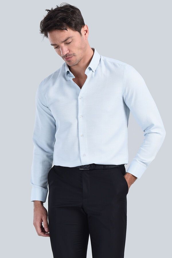 Erkek Mint Slim Fit Gömlek - 4