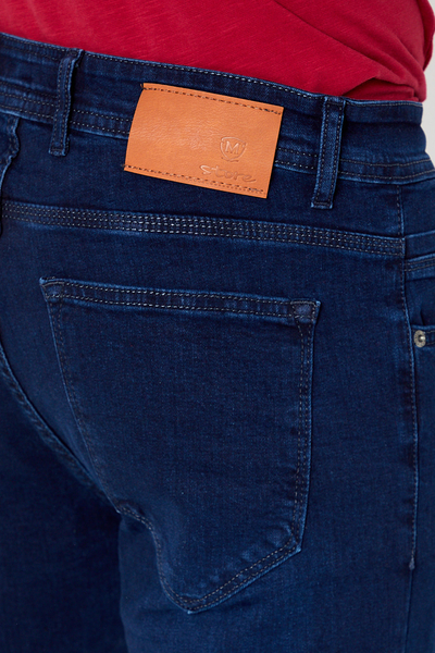 PANTOLON DENIM LIKRALI PROTON-K5128 SLIM FIT-MAVİ - 7