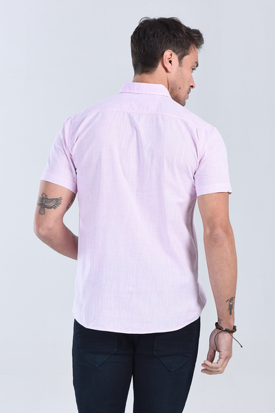 Erkek Pembe Gömlek - 5