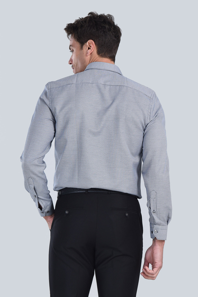 Erkek Siyah Slim Fit Gömlek - 5