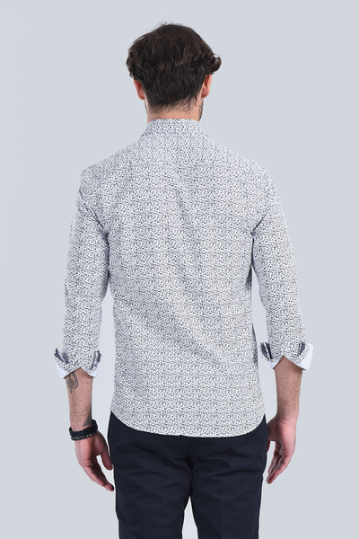 Erkek Siyah Slim Fit Gömlek - 5